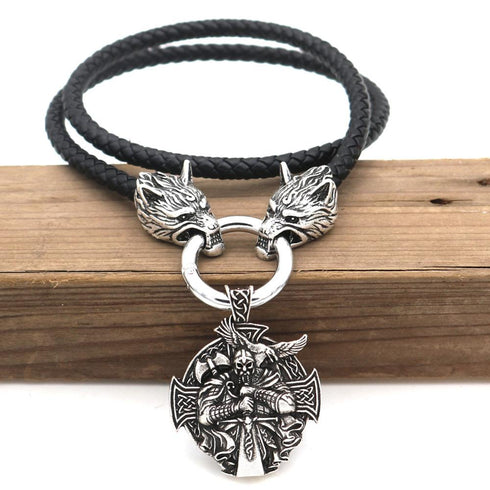 Collier Loup Médiévale (Acier)